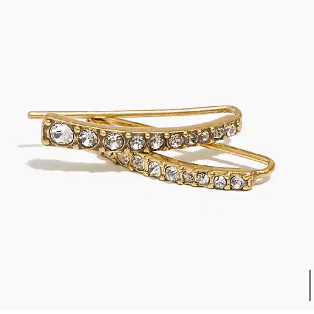 NWT J. Crew Crystal Pin Earrings